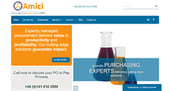 Desktop Screenshot of amiciprocurement.com